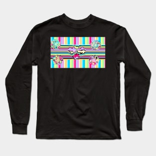 Pastely Abstract Art by Orchid 11 Long Sleeve T-Shirt